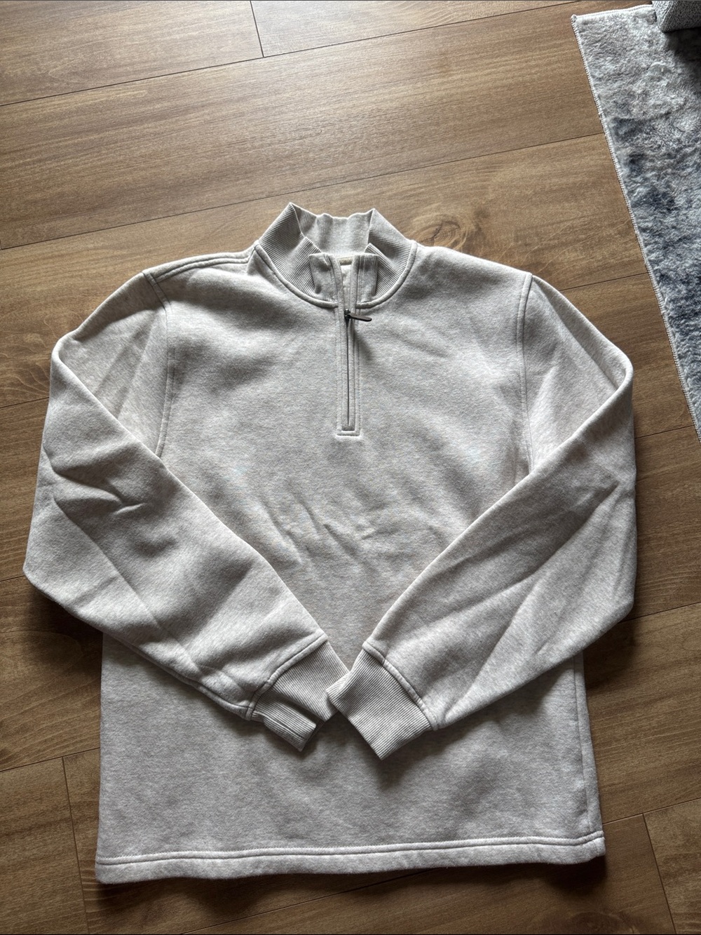 George Light cream Zip-Neck Sweater